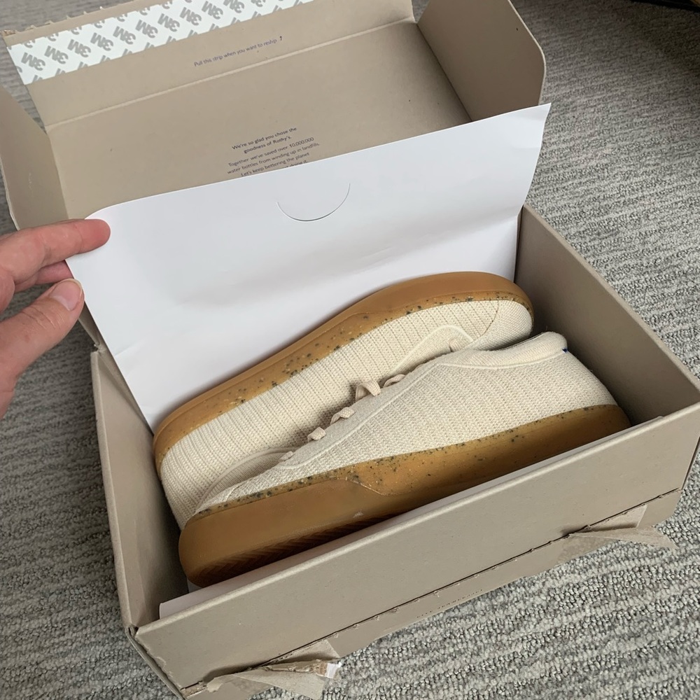 NIB Rothy’s Hemp Lace-up Sneakers
